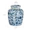 Hello Honey® 8'' Blue & White Ceramic Ginger Jar with Lid